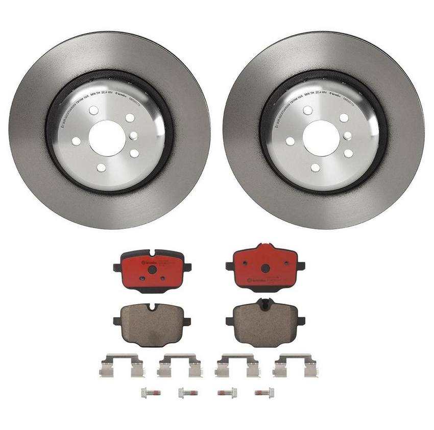 BMW Brembo Brake Kit - Pads and Rotors Rear (370mm) (Ceramic) 34216870552 - Brembo 4196742KIT